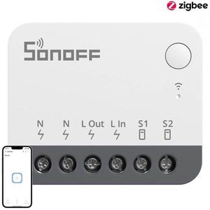 SONOFF - ZBMINIR2 - Zigbee Smart Switch - Neutraal - Werkt met Alexa & Google Home