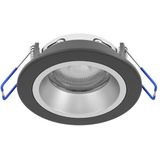 Eglo Slimme Inbouwspot | Ø 87 cm | Rond | RGB + 2700-6500K | Zigbee | 4.9W | Zwart