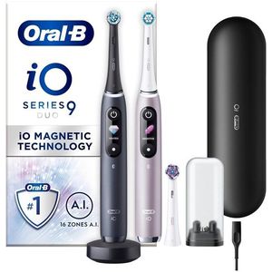 Oral-B Elektrische tandenborstel iO9 Duo Black Onyx / Rose Quartz