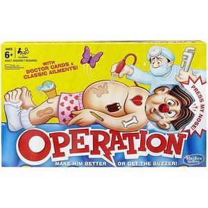 Hasbro Dokter Bibber - Engelse Versie - Grappig Kinderspel voor Operatieve Vaardigheden