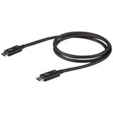 StarTech.com Thunderbolt 3 (40Gbps) USB C Cable - Zwart - 80cm