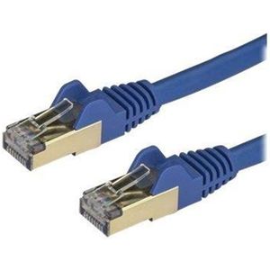 1.5 m CAT6a Cable - Blue - RJ45 Ethernet Cable - Snagless - CAT6a STP Cord - Copper Wire - 10Gb - patch cable - 1.5 m - blue