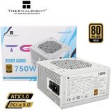 Thermalright TG S (Non-Modular) Wit - Voeding - 750 Watt - 120 mm - ATX 3.0 - 80 Plus 80 PLUS Gold