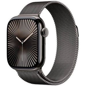 Apple Watch Series 10 GPS + Cellular 42mm - Slate Titanium Case with Slate Milanese Loop