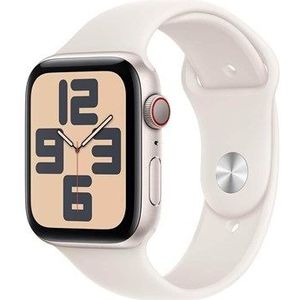 Apple Watch SE GPS + Cellular 44mm - Starlight Aluminium Case with Starlight Sport Band - M/L