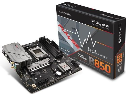 Sapphire - PULSE B850M WIFI - Moederbord - Micro-ATX - HDMI - DisplayPort