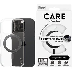 CARE by PanzerGlass Case Feature Black Kickstand & MagSafe iPhone 16 Pro