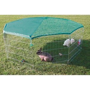 Trixie natura Outdoor run with safety net Metaal � 210 � 75 cm