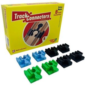 8 Basis - Brio Duplo Adapters - Treinbaanonderdelen - Houten Treinbaan