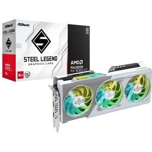 ASRock - Radeon RX 9060 XT Steel Legend - Grafische Kaart - 8 GB GDDR6 - 3320 MHz Boost - PCIe 5.0