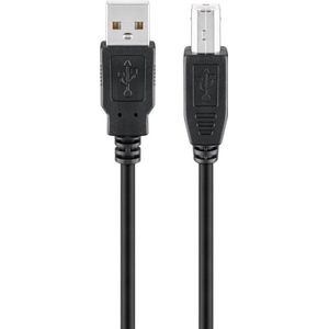 Pro USB-A <-> USB-B 2.0 - 3m - Zwart