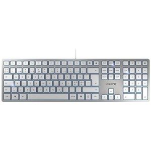 Cherry KC 6000 SLIM - Toetsenbord - Noords - Zilver