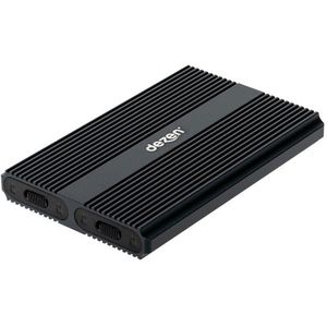 dezen M.2 Premium NVMe Dual Enclosure USB 3.2 Gen 1 - Zwart