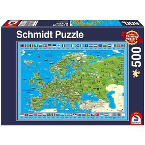 Schmidt Puzzle - Discover Europe (500 pieces)