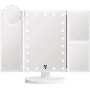 UNIQ - Make-up Spiegel - LED Verlichting - Dimbaar - Inclusief Vergrotende Spiegels