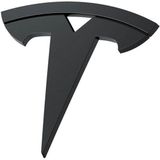Spigen - Tesla Front Emblem Logo Full Cover - Zwart - Accessoire voor Tesla Model 3 2024
