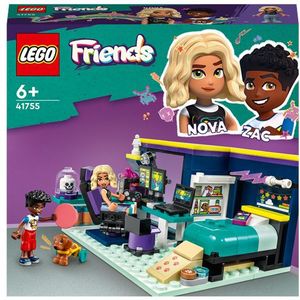 LEGO Friends Nova's kamer Speelgoed Set met Minipoppetjes en Huisdier - 41755