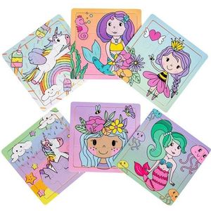 LG-Imports Wooden Puzzle (Princess/Unicorn/Mermaid) (Assorted)