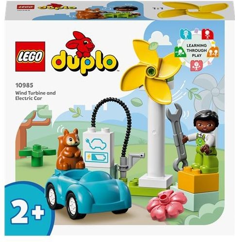 LEGO DUPLO Stad Windmolen en Elektrische Auto Set - 10985