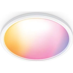 WiZ Plafondlamp SuperSlim Wit - Slimme LED-verlichting - Gekleurd en Wit licht - Geïntegreerde LED - 32W - Wi-Fi