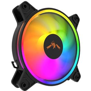 DUTZO KURA 120 ARGB Bundle Version - Case Ventilator - 120mm - Zwart met RGB-licht - 24 dBA