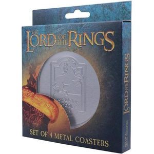 FaNaTtik - The Lord of the Rings Set of 4 Embossed Metal Coasters - Kustvaarder