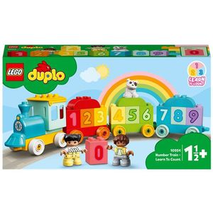 Kleurrijke LEGO DUPLO Mijn eerste Getallentrein - Leren tellen (10954) - 10 stukjes