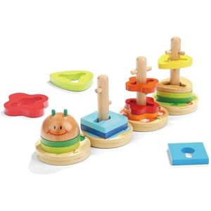 TOPBRIGHT Wooden Stacking Toy Caterpillar