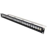 Deltaco - PAN-214 - Patchpaneel - Zwart - 1U - 24 Poorten