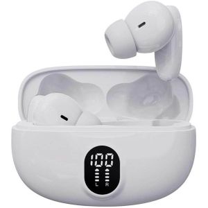 Denver - TWE-57W - In Ear Oordopjes - Wit - Bluetooth - Echte Draadloze