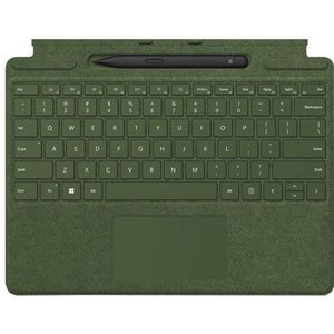 Microsoft Surface Pro Signature Keyboard - keyboard - with touchpad accelerometer Surface Slim Pen 2 storage and charging tray - forest - with Slim Pen 2 - Toetsenbord - Groen