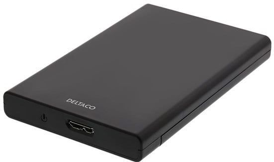 Deltaco - Externe Harde Schijf Behuizing - Zwart - 2.5" SATA HDD