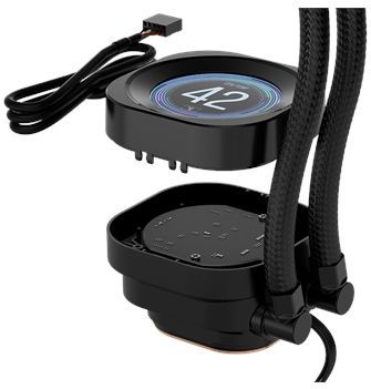 Corsair - NAUTILUS LCD Module - PC Ventilator - Zwart - 53.34 mm - 1 x