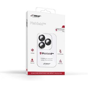 Zeelot Apple iPhone 13 Pro/13 Pro Max Pishield Series Titanium Alloy Lensbeschermer - Knight Zwart