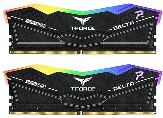 Team Group T-Force Delta RGB DDR5-7200 - 48GB - CL34 - Dual Channel (2 pcs) - Intel XMP - Zwart met RGB