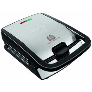 Tefal SW852D Snack Collection Wafelijzer Zwart/RVS