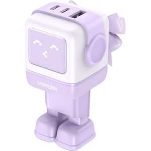 UGREEN Uno Rg 65w 3-Port Gan Fast Charger Eu - Purple