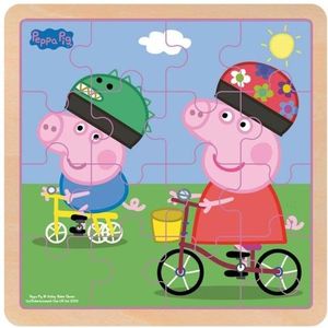 Barbo Toys Peppa Pig - Wooden Puzzle - Bikeride