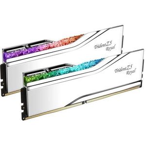 G.Skill Trident Z5 Royal DDR5-6400 - 64GB - CL32 - Dual Channel (2 pcs) - Intel XMP - Zilver met RGB