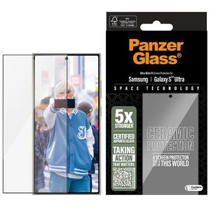 PanzerGlass Ceramic Screen Protector Samsung Galaxy S25 Ultra | Ultra-Wide Fit