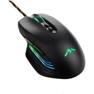 DUTZO Senshi RGB - Gaming muis - Optisch - 7 knoppen - Zwart met RGB-licht