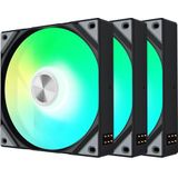 TRYX - ROTA SL ARGB - Ventilator - Zwart - 3er-Pack - 120 mm