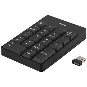 Deltaco Wireless Numpad Black - Numpad - Zwart