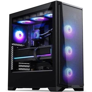 Phanteks - Eclipse G370A RGB - PC-behuizing - Zwart - Ondersteunt mATX, ATX, Mini-ITX, E-ATX, SSI EEB