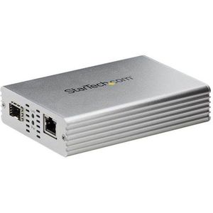 StarTech.com Ethernet Fiber Media Converter - 10Gb - Copper to Fiber - fibre media converter - 10 GigE