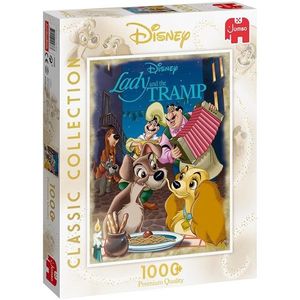 Jumbo Puzzel Disney Classic Collection Lady & The Tramp - Legpuzzel - 1000 Stukjes