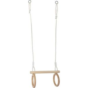 Small Foot - Wooden Trapeze with Gymnastic Rings