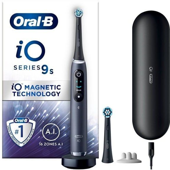 Oral-B iO9S - Elektrische Tandenborstel - Black Onyx - Inclusief AI Position Recognition