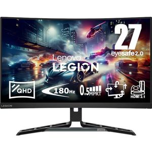Lenovo - Legion R27qc-30 - Monitor - Zwart - 27 inch - WQHD - 180Hz