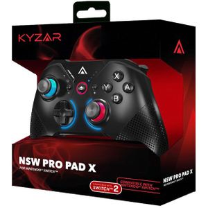 Kyzar Nintendo Switch Pro Controller, Zwart